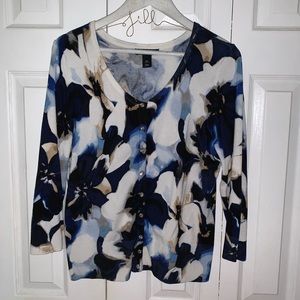 WHBM Floral Cardigan